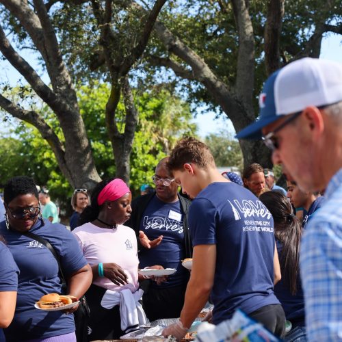 Serving dinner Love Serves Feed The Block HomesUnited Ministries (2)