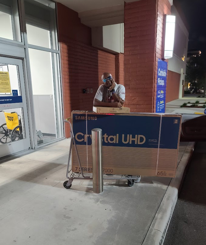 homes united the homeless projects Bobby purchasing tv for homes care