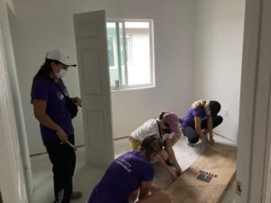 The Homeless Projects carpentry Volunteers