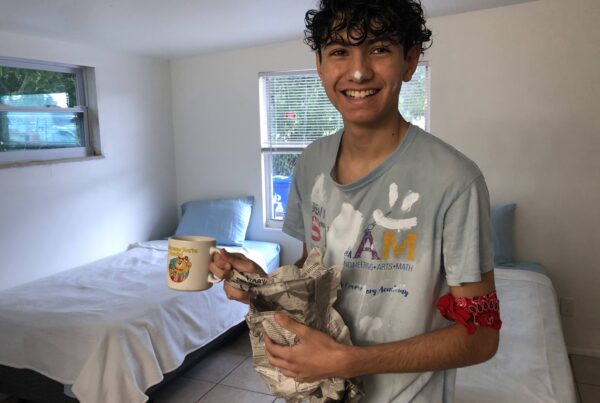 The homeless Projects high school painting volunteers