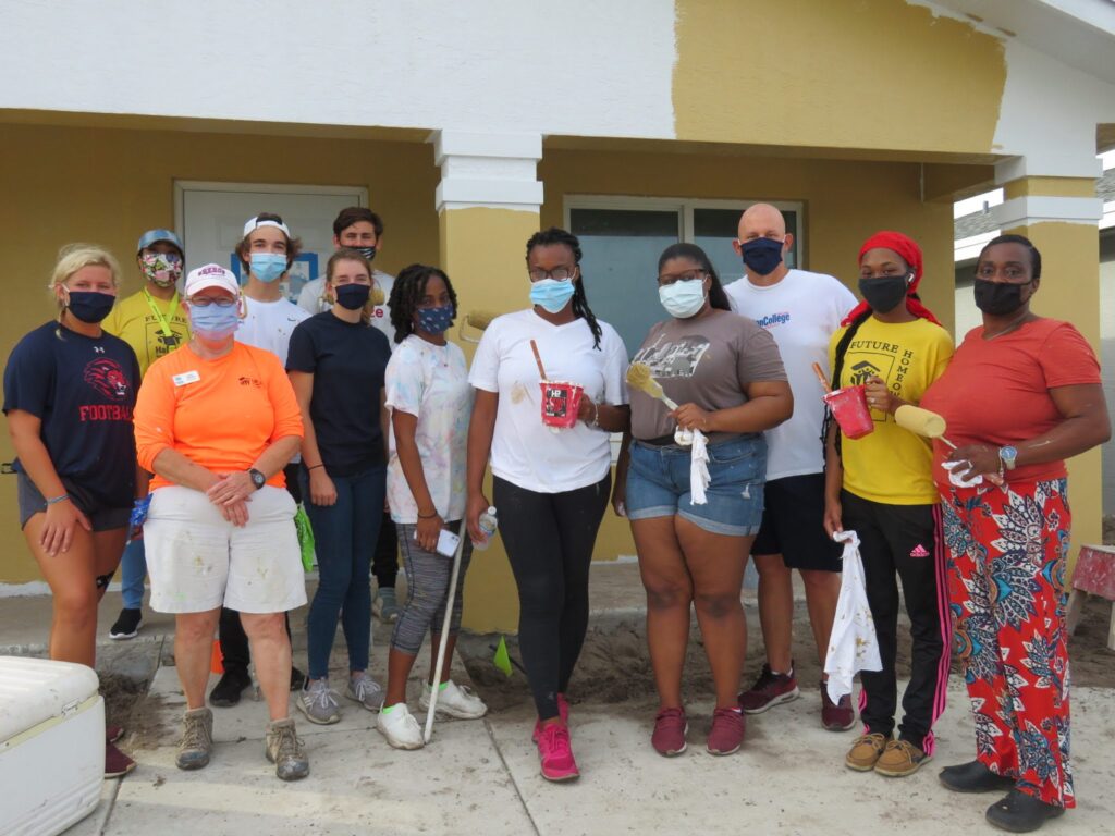 The Homeless Projects families Painting Volunteers