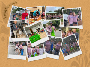 Handing Out Turkeys Collage Love Serves