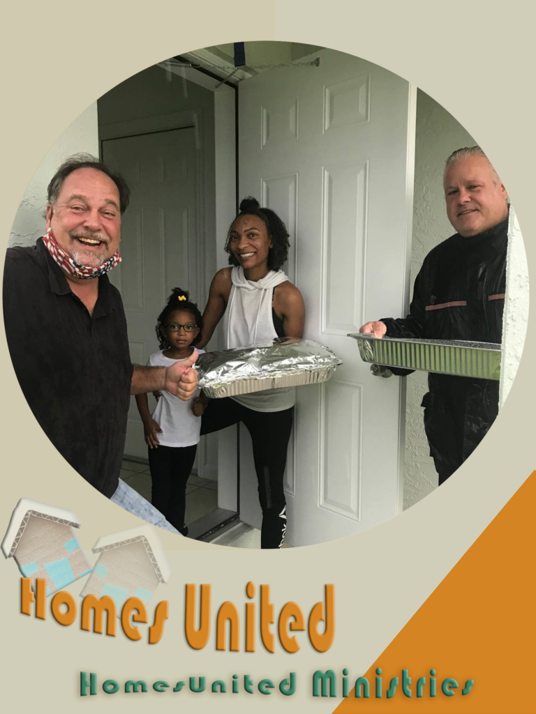 Pastor Duane bringing cooked food