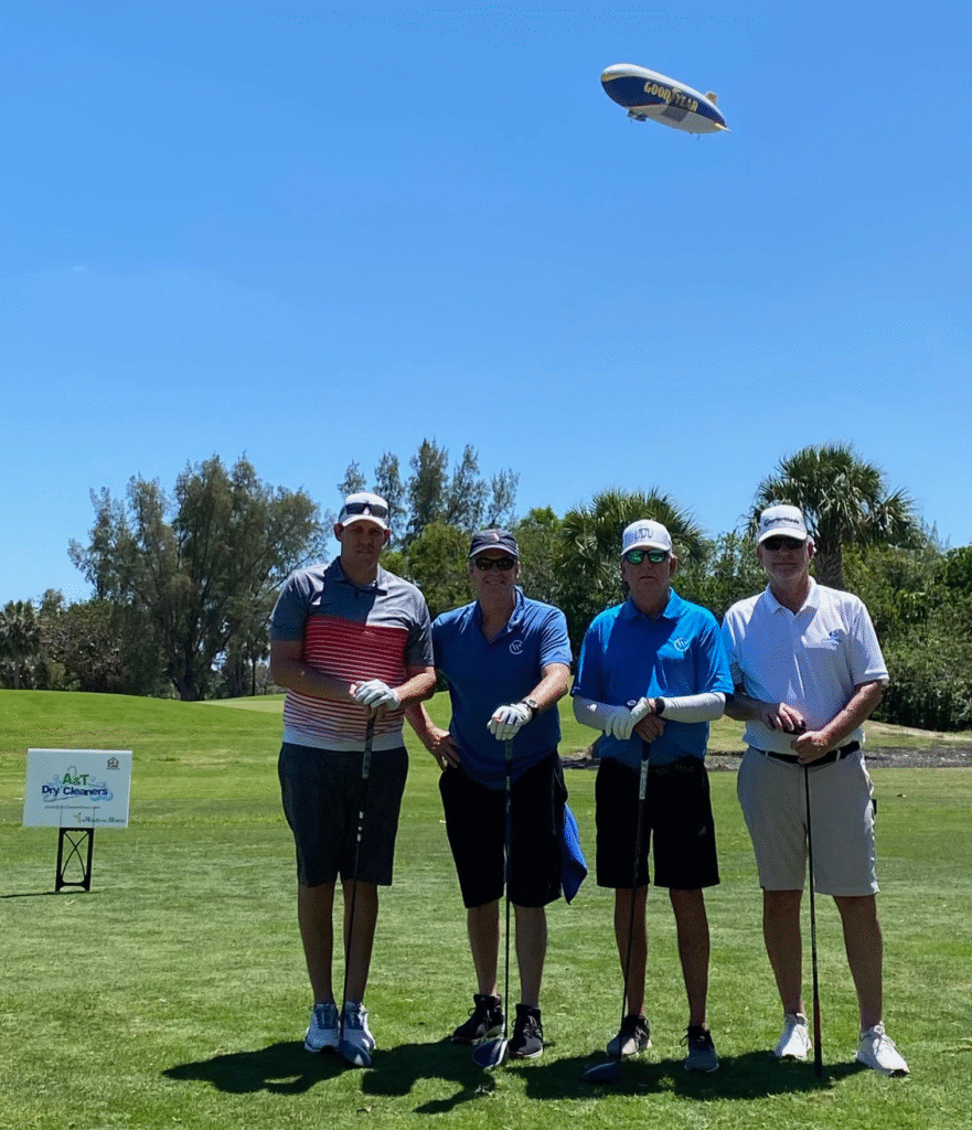 HomesUnited Ministries Annual Golf Classic Action the blimp donors following donors